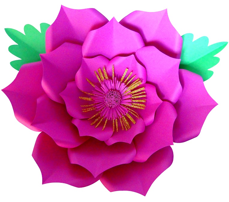 Curso de Cómo hacer una Flor Gigante Purpura | Ponquis